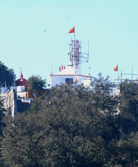 Pahari Mandir on hilltop